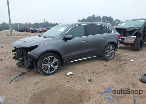 2017 Acura Mdx Technology Package z USA, uszkodzony, nr VIN 5FRYD4H52HB020079